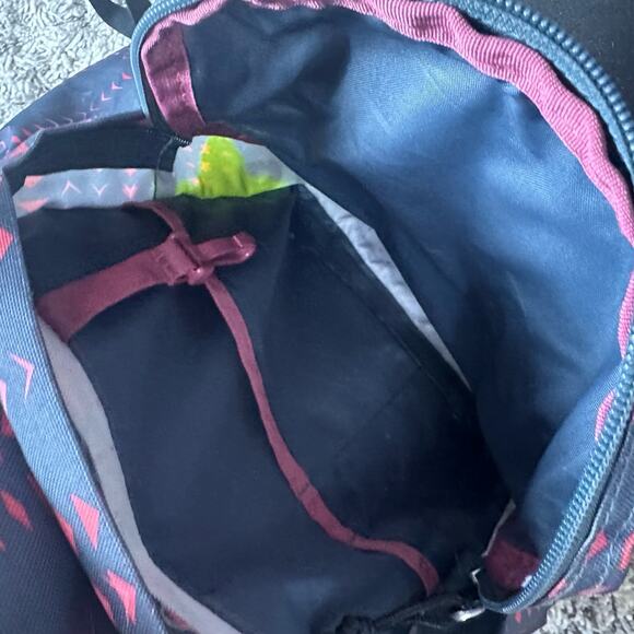 Jansport Cool Student Backpack Gray Pink Triangle Geo Print - Picture 10 of 14